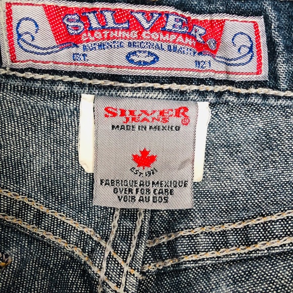 Silver- Jeans pre-ripped bottom cuff - Picture 6 of 8